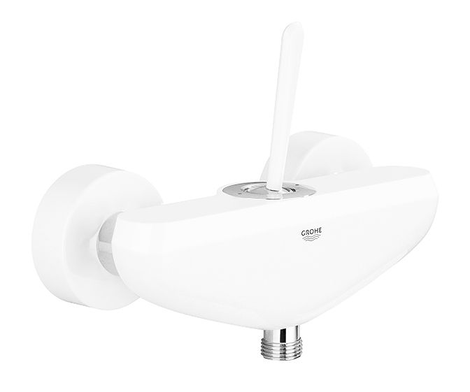 GROHE EURODISC JOY SINGLE-LEVER SHOWER MIXER | MOON WHITE/CHROME 1/2 IN