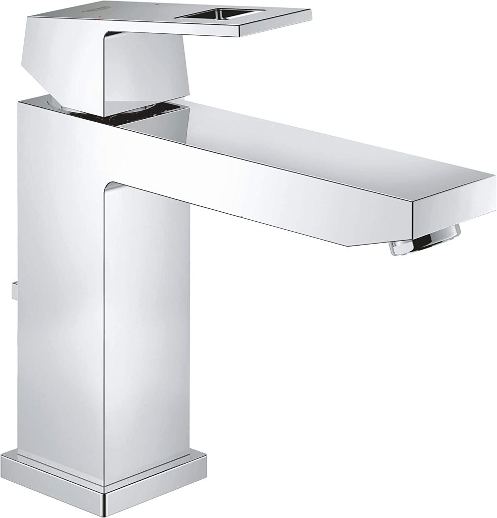 GROHE EUROCUBE SINGLE-LEVER BASIN MIXER | CHROME M-SIZE 1/2 IN