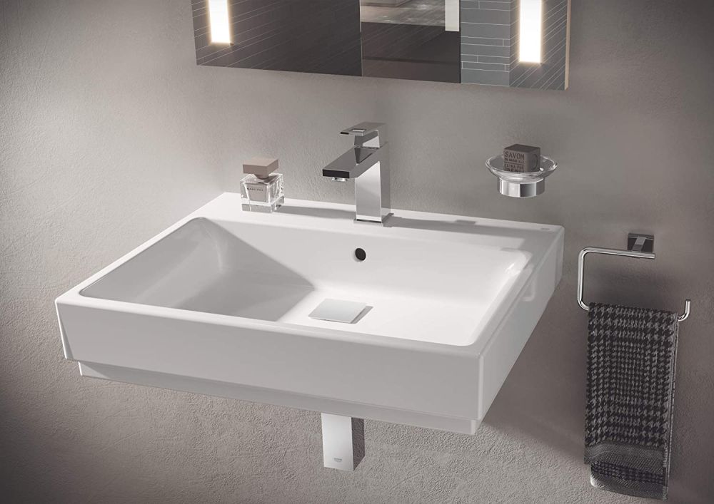 GROHE EUROCUBE SINGLE-LEVER BASIN MIXER | CHROME M-SIZE 1/2 IN