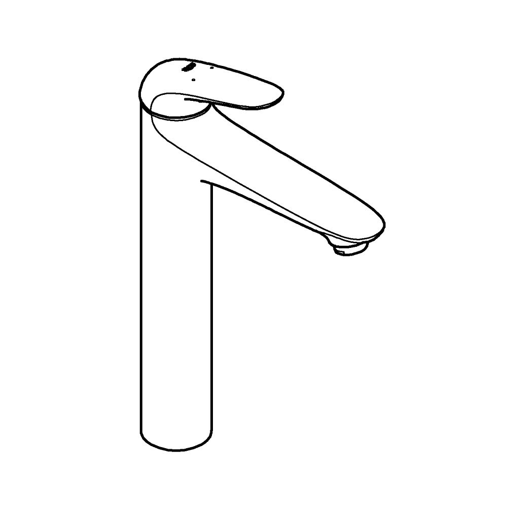 GROHE EUROSTYLE SINGLE-LEVER BASIN MIXER | MOON WHITE/CHROME