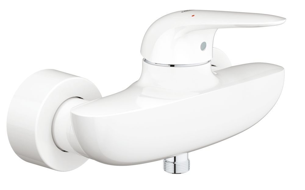 GROHE EUROSTYLE SINGLE-LEVER SHOWER MIXER | MOON WHITE/CHROME 1/2 IN