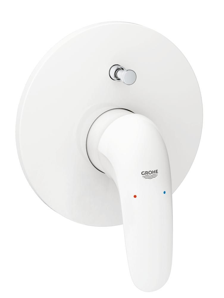 GROHE EUROSTYLE SINGLE-LEVER BATH MIXER | MOON WHITE/CHROME