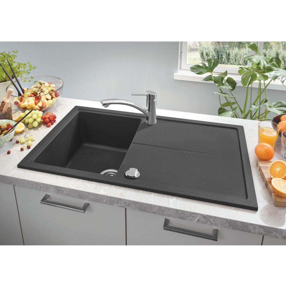 GROHE SWIFT SINGLE-LEVER SINK MIXER, LOW SPOUT | CHROME 1/2 IN