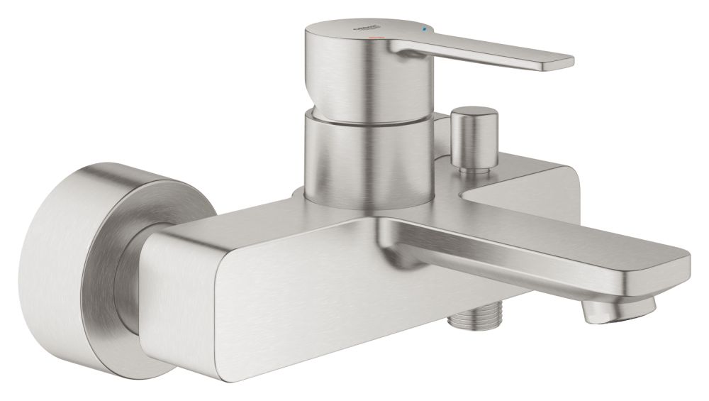 GROHE LINEARE SINGLE-LEVER BATH MIXER | SUPERSTEEL 1/2 IN