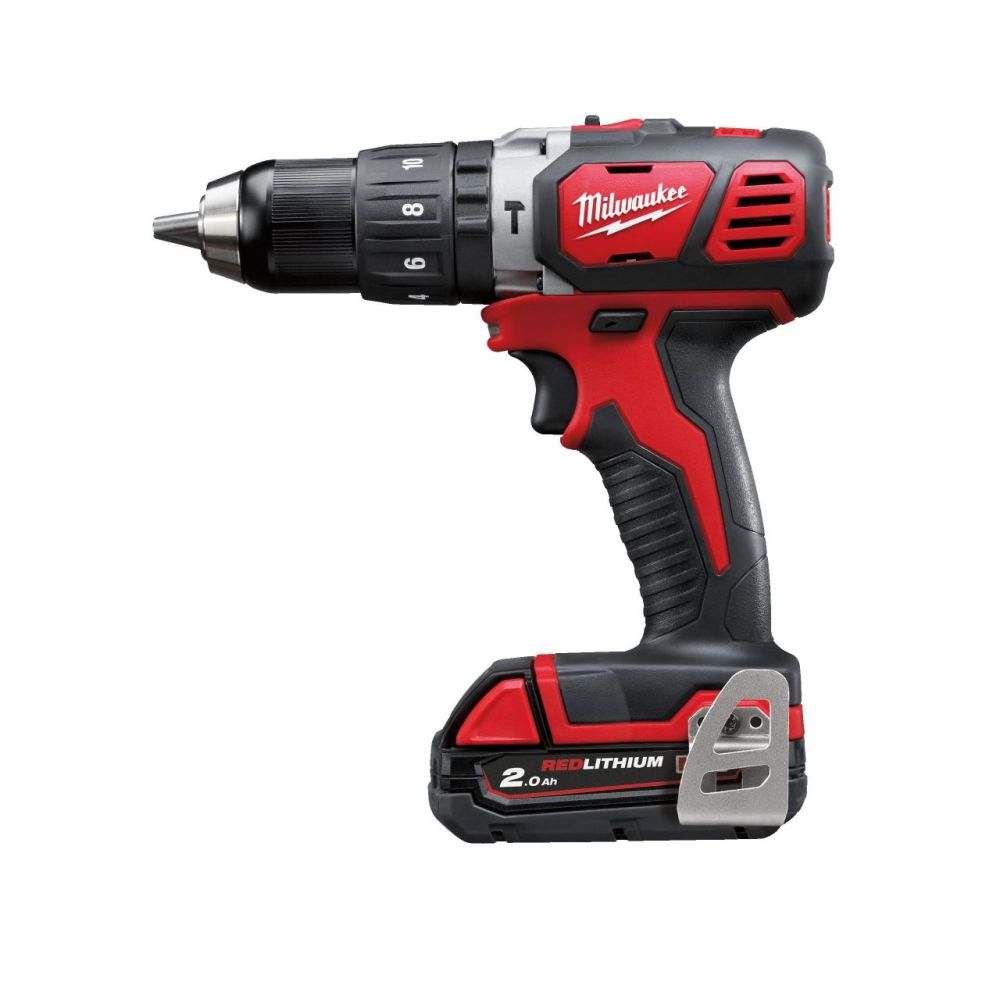 MILWAUKEE PERCUSSION DRILL, WITH 2.0 AH BATTERY & CHARGER, M18BPD-202C |18 V