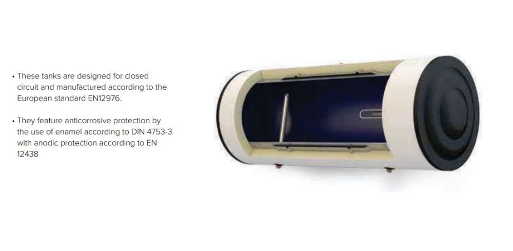 ARISTON SWH KAIROS THERMO GR-E 300/2 TR PREPAINTED STEEL [300 LTR] [HORIZONTAL]