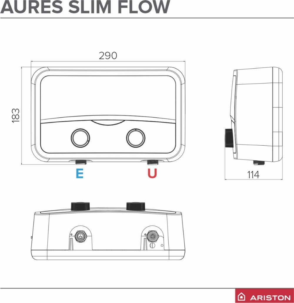 ARISTON EWH AURES SF 5.5 COM [5500 W] [INSTANT]