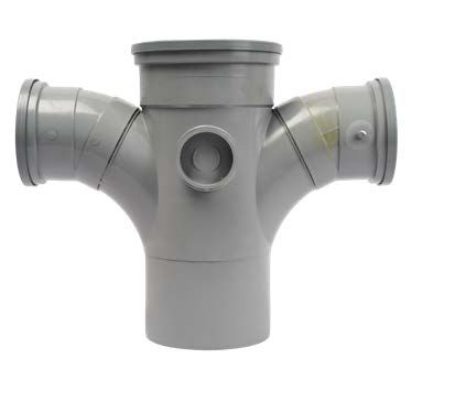 ULTRA SW CROSS TEE 87.5° T UPVC D110