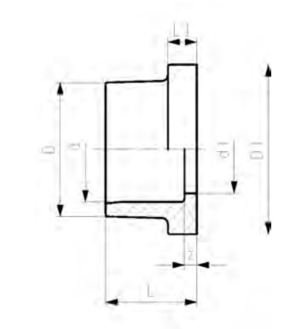 UPVC STUB FLANGE ADAPTOR 2 1/2/75M
