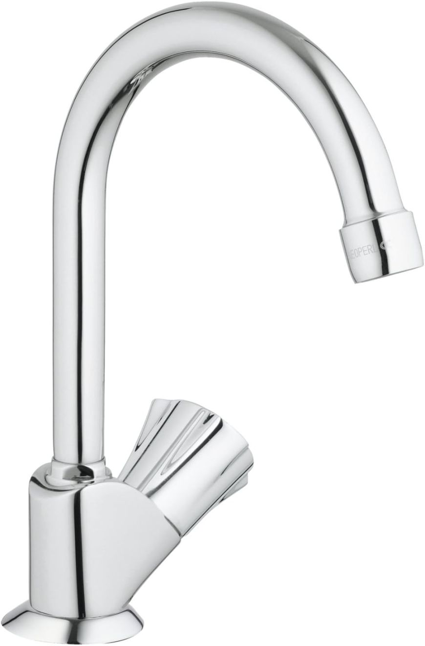 GROHE COSTA L PILLAR TAP + SWIVEL TUBE SPOUT|1/2 IN|CHROME