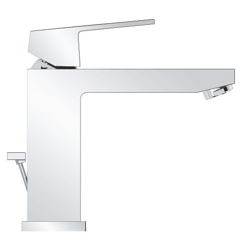 GROHE EUROCUBE SINGLE-LEVER BASIN MIXER | CHROME M-SIZE 1/2 IN