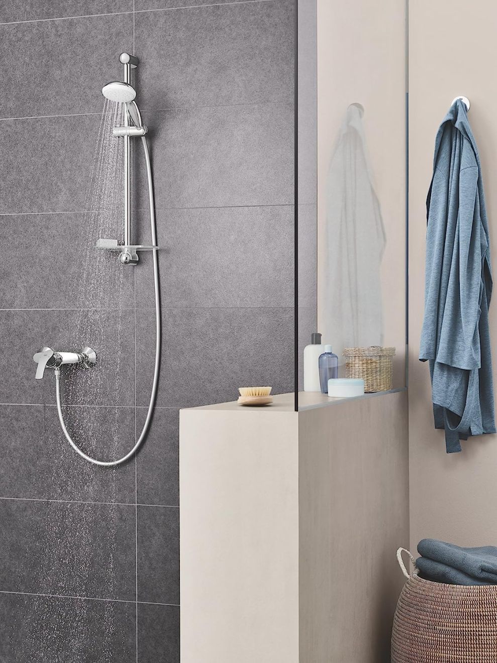 GROHE TEMPESTA 100 SHOWER RAIL SET | 2 SPRAYS | CHROME