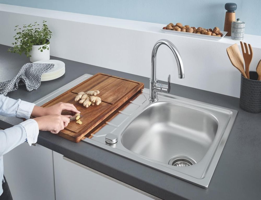 GROHE BAUEDGE SINGLE-LEVER SINK MIXER | CHROME 1/2 IN