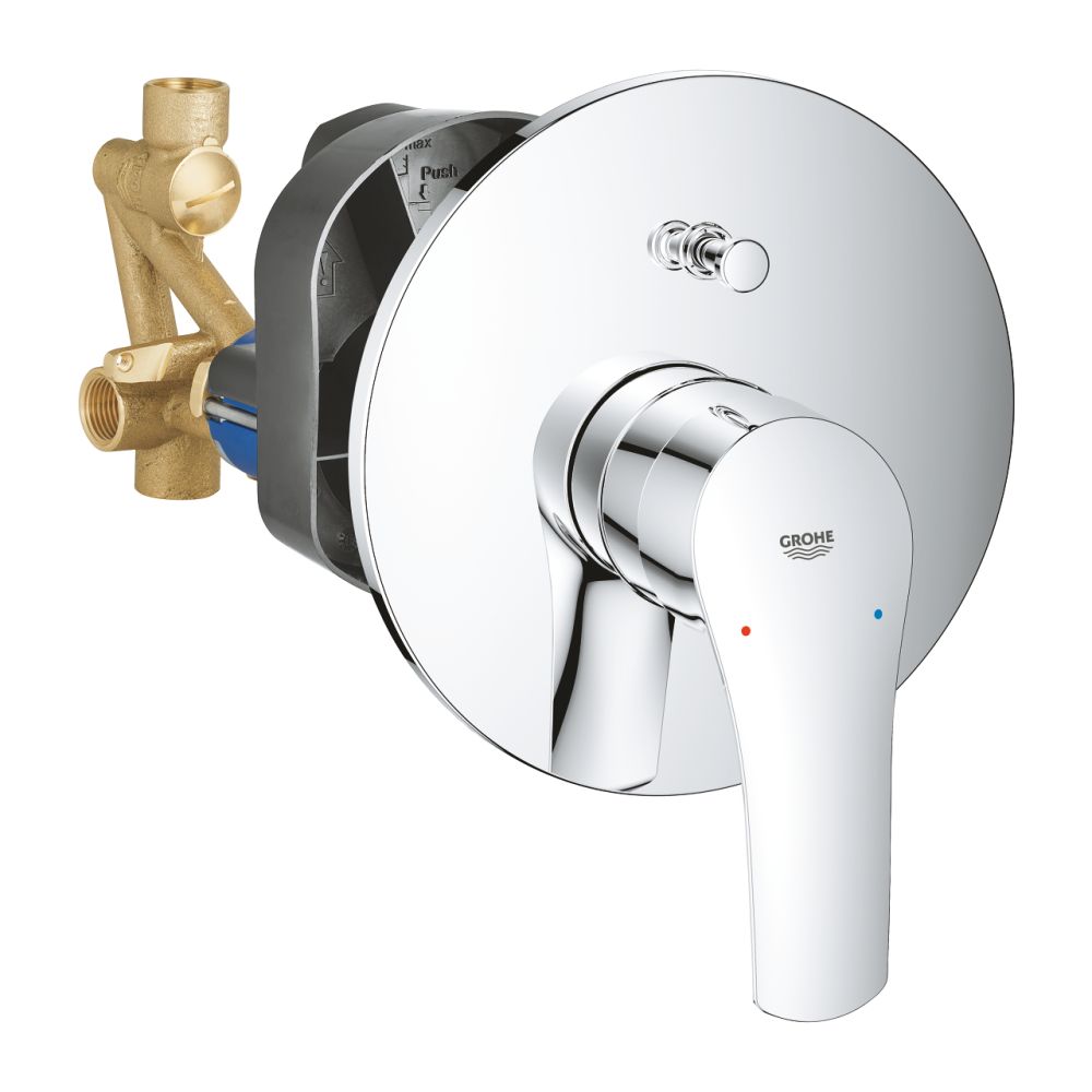 GROHE EUROSMART SINGLE LEVER BATH MIXER | CHROME