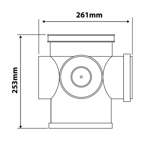 UPVC DRAIN BOTTLE GULLY DS46 ( DS041- NEW VERSION )