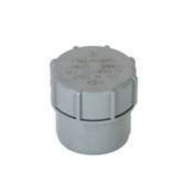ABS ACCESS PLUG GREY 1 1/2