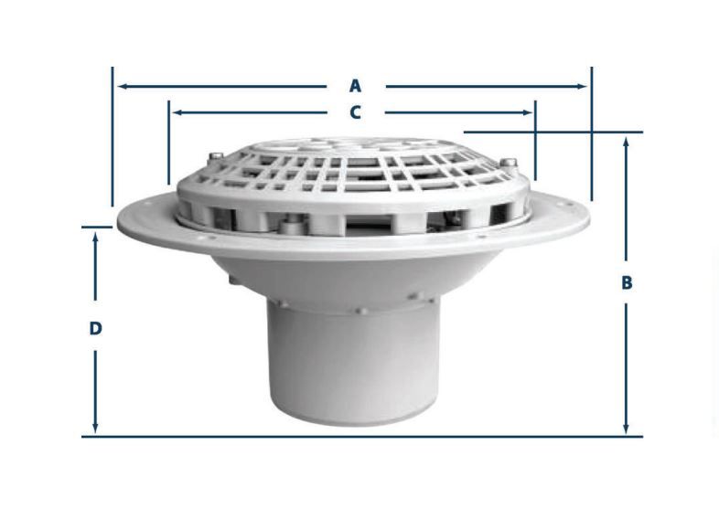 FLAT ROOF OUTLET HBP PP 110MM