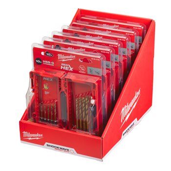 MILWAUKEE METAL DRILL SWAVE HSS-G TI. 10PC SET -10PC