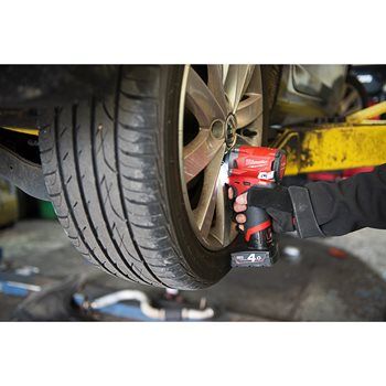 MILWAUKEE 1/2 STUBBY IMPACT WRENCH [M12FIWF12-402X] |12V, 2 X 4.0AH LI-ION BATTERIES, CHARGER