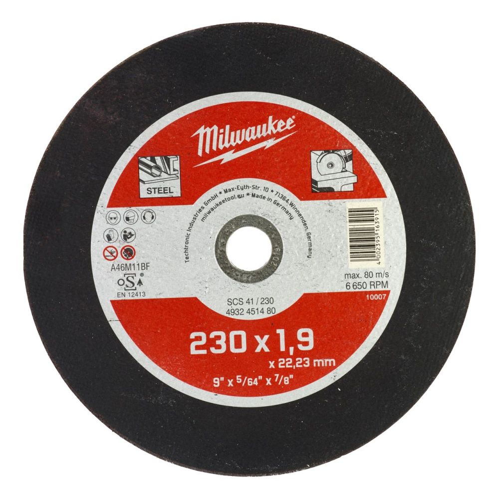 MILWAUKEE SCS 41 / 115 X 1.5 X 22 MM CONTRACTOR SERIES - 50 PCS
