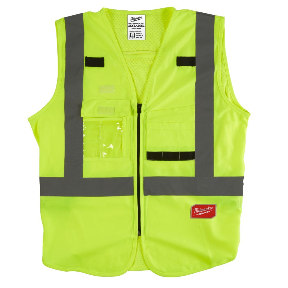 MILWAUKEE HI-VISIBILITY VEST YELLOW - 2XL/3XL