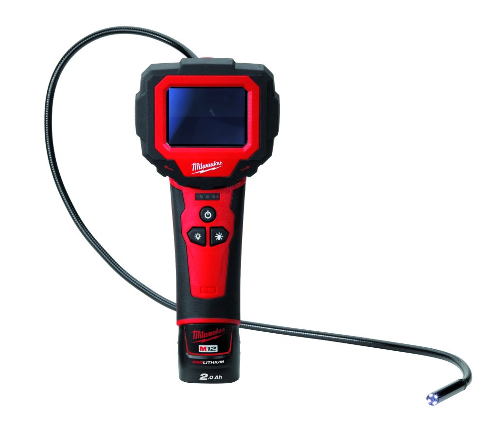 MILWAUKEE M12 SUB COMPACT M-SPECTOR 360Â° CAMERA KIT, 1 X 2.0 AH BATTERY PACK, C12 C CHARGER, KITBOX|[M12IC-201C(S)]