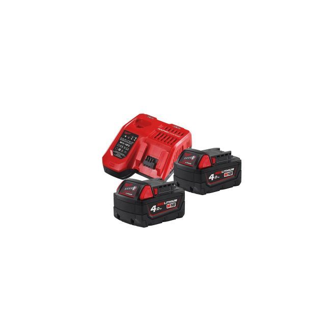 MILWAUKEE M18 NRG PACK | 2 X 4 AH BAT + CHARGER, 110V | [M18NRG-402GB1]
