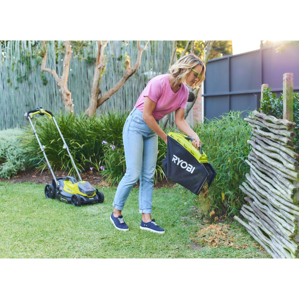 RYOBI 18V ONE+ CORDLESS LAWN MOWER, BARE TOOL, 33 CM [OLM1833B]