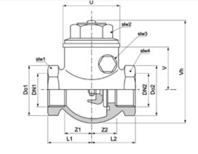 PEGLER BRONZE SWING CHECK VALVE PN20 10638 PT