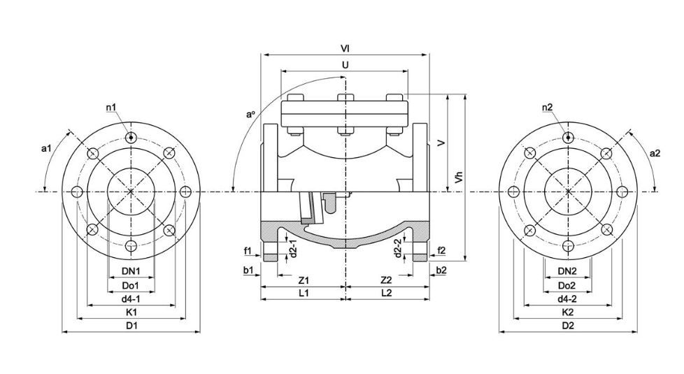 PEGLER CAST IRON SWING CHECK VALVE PN16 V914 | DN 125