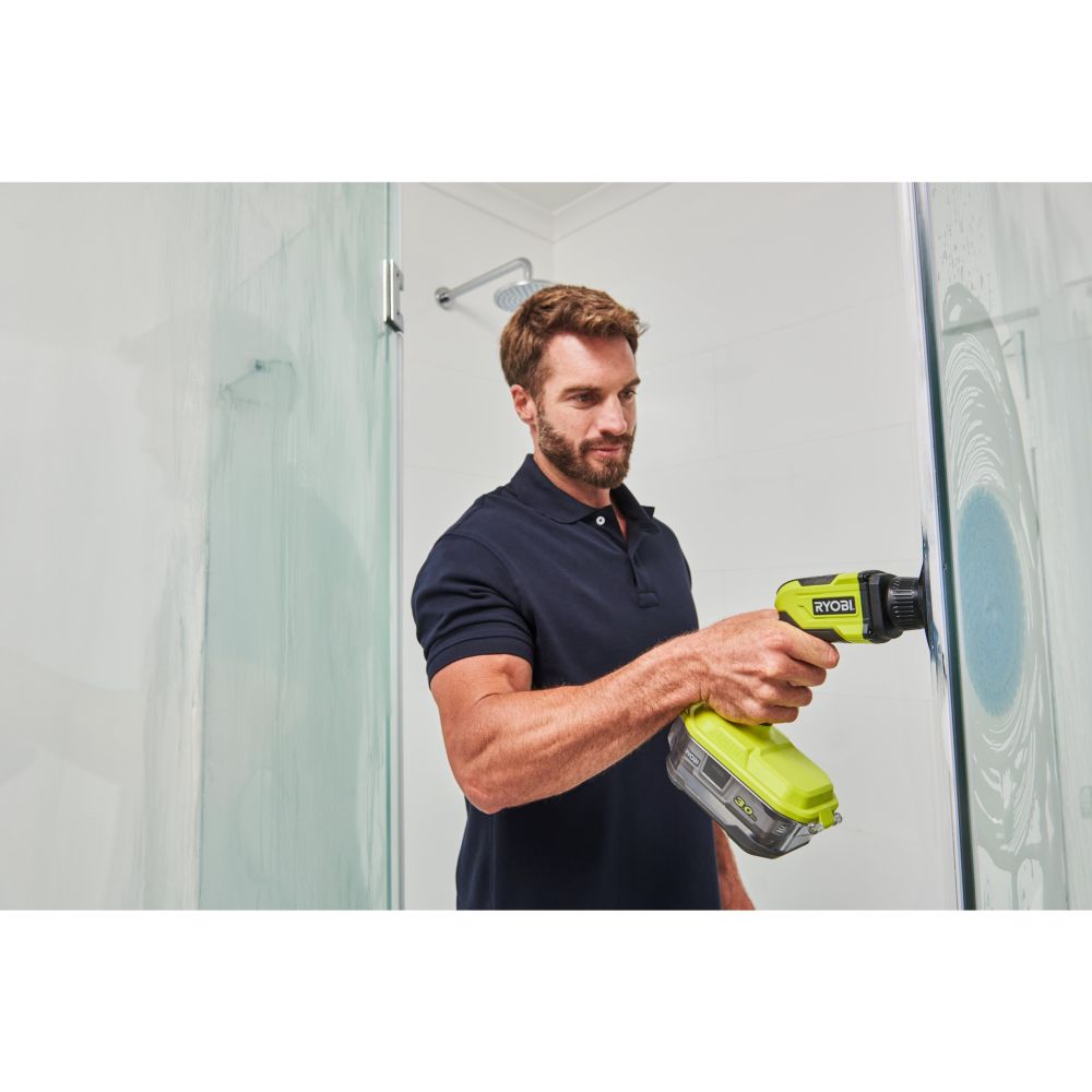RYOBI 18V ONE+ CORDLESS COMPACT POWER SCRUBBER, BARE TOOL [R18CPS-0]