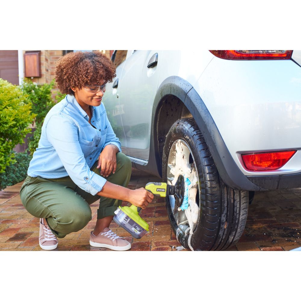 RYOBI 18V ONE+ CORDLESS COMPACT POWER SCRUBBER, BARE TOOL [R18CPS-0]