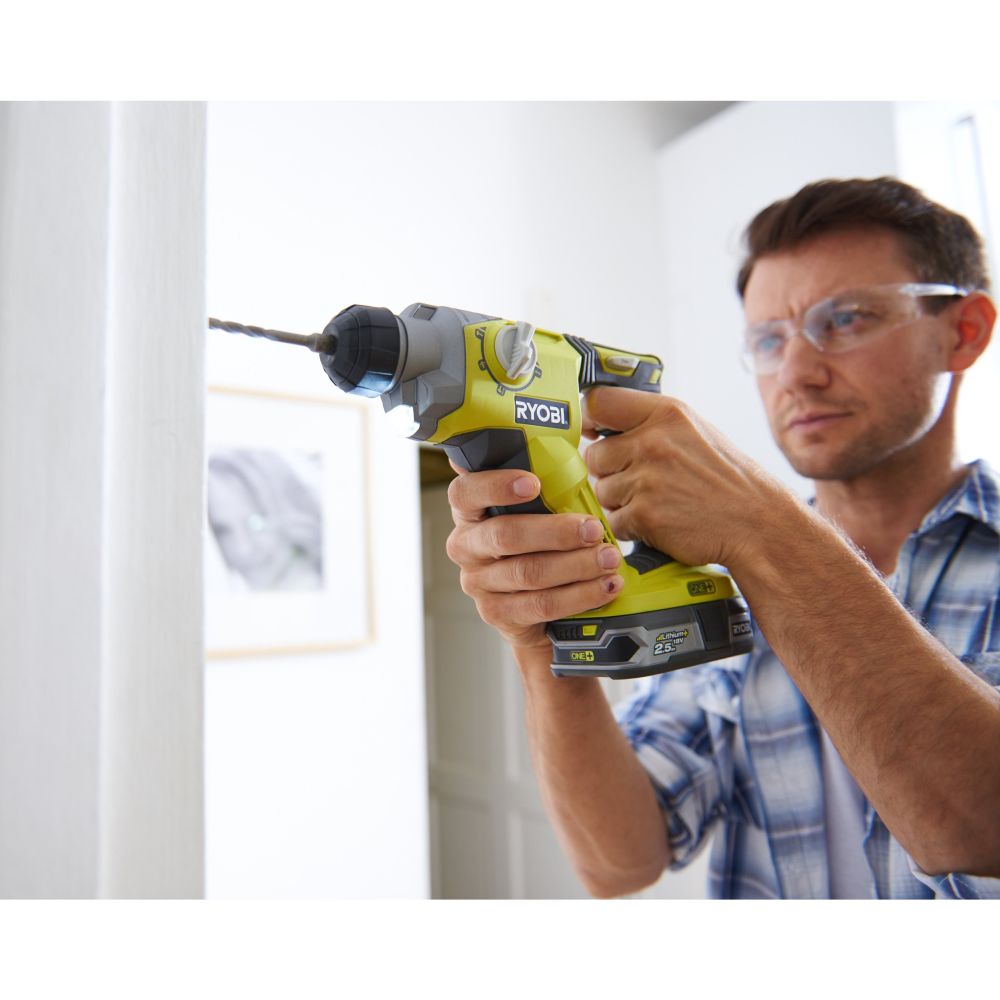RYOBI 18V ONE+ CORDLESS 4-MODE SDS+ DRILL, BARE TOOL [R18SDS-0]