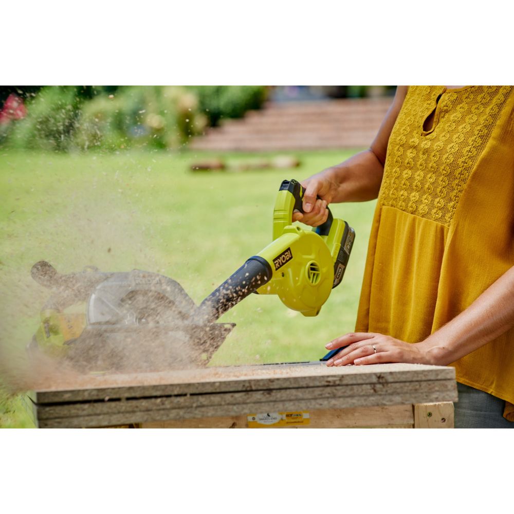 RYOBI 18V ONE+ CORDLESS TOOLSHOP BLOWER, BARE TOOL [R18TB-0]