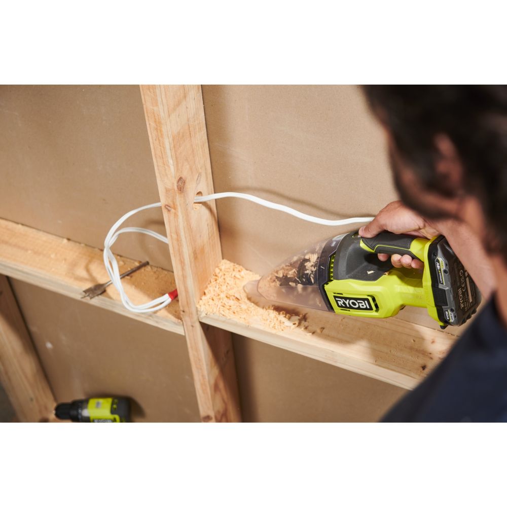 RYOBI 18V ONE+ CORDLESS HAND VACUUM, BARE TOOL [RHV18-0]