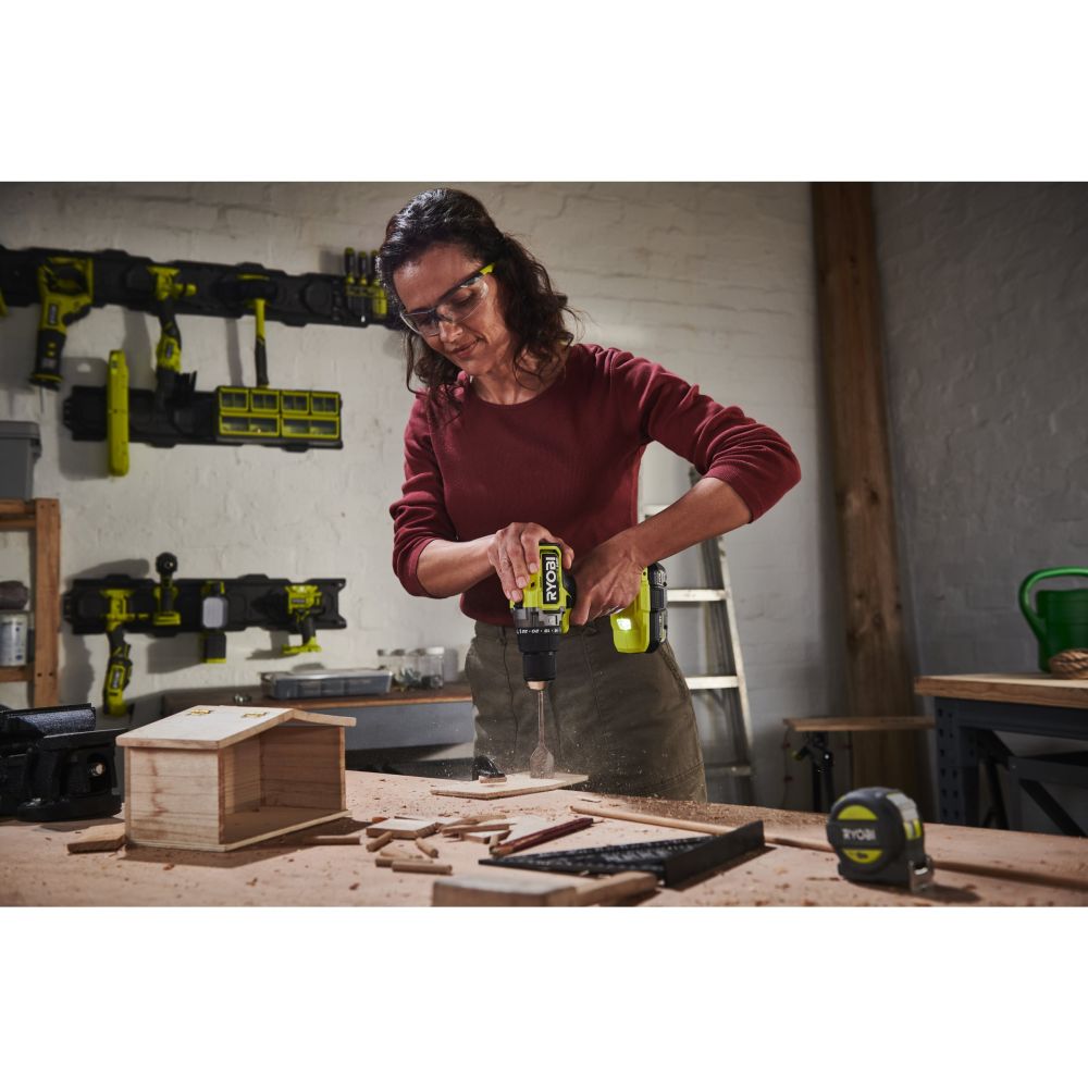 RYOBI 18V ONE+ HP CORDLESS BRUSHLESS PERCUSSION DRILL, BARE TOOL [RPD18X1-0]