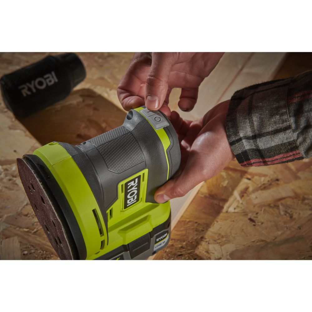 RYOBI 18V ONE+ CORDLESS RANDOM ORBIT SANDER, BARE TOOL [RROS18-0]