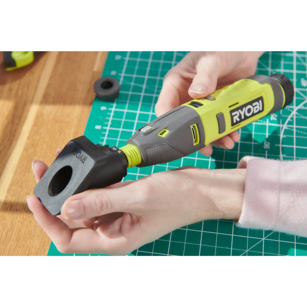 RYOBI 4V USB LITHIUM CORDLESS ROTARY TOOL STARTER KIT, 1 X 4V 2.0 AH BATTERY, USB C CHARGING CABLE [RRT4-120GA15]