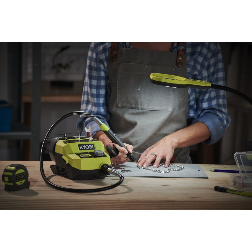 RYOBI 18V ONE+ ROTARY TOOL STATION, WITH 35 ACCESSORIES, BARE TOOL [RRTS18-0A35]