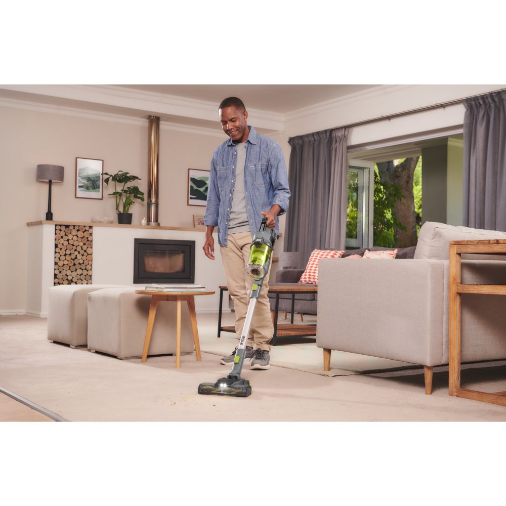 RYOBI 18V ONE+ CORDLESS STICK VACUUM KIT, 1 X 4.0 AH BATTERY, CHARGER [RSVS18-1C40G]