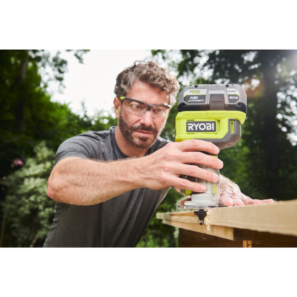 RYOBI 18V ONE+ CORDLESS TRIM ROUTER, BARE TOOL [RTR18-0]