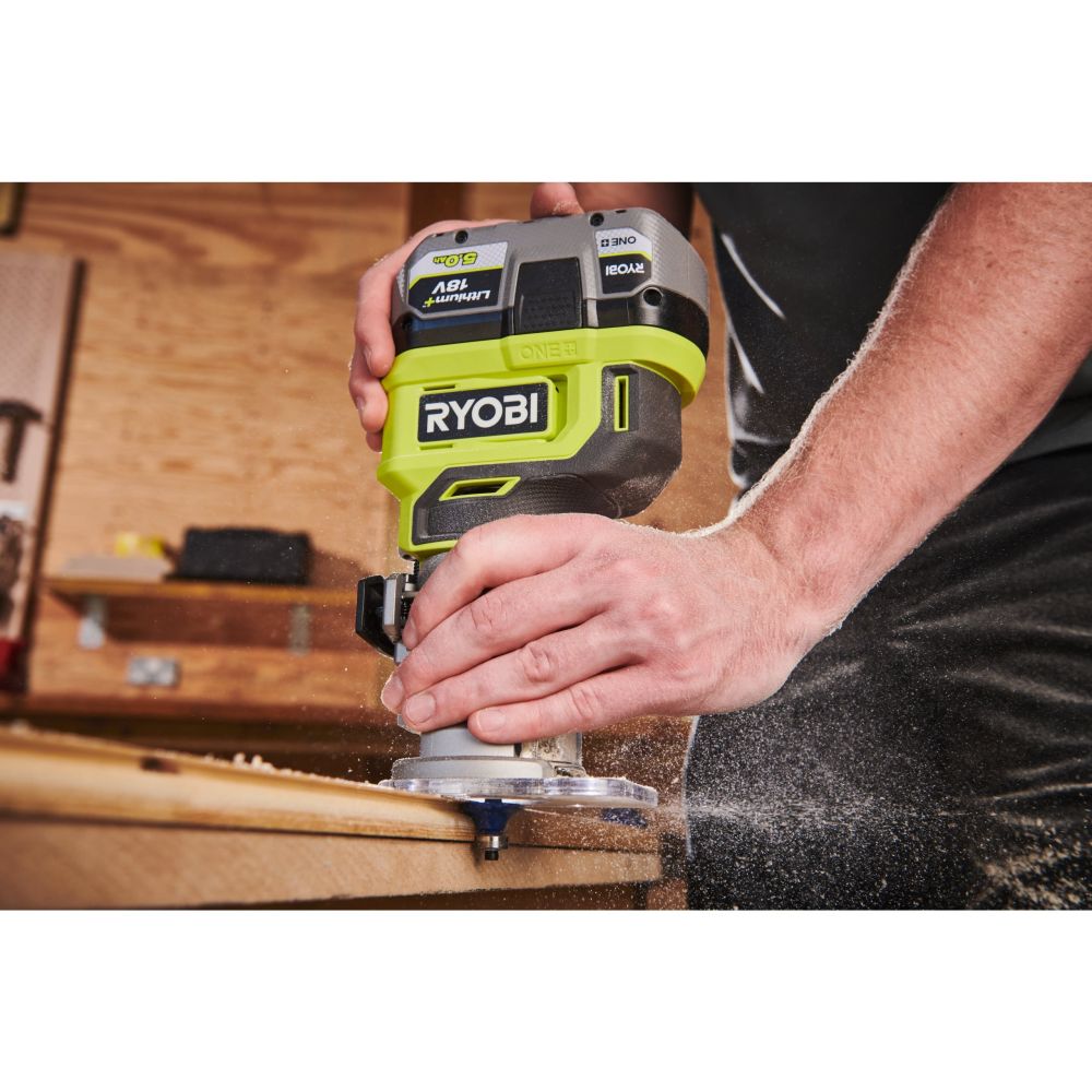 RYOBI 18V ONE+ CORDLESS TRIM ROUTER, BARE TOOL [RTR18-0]