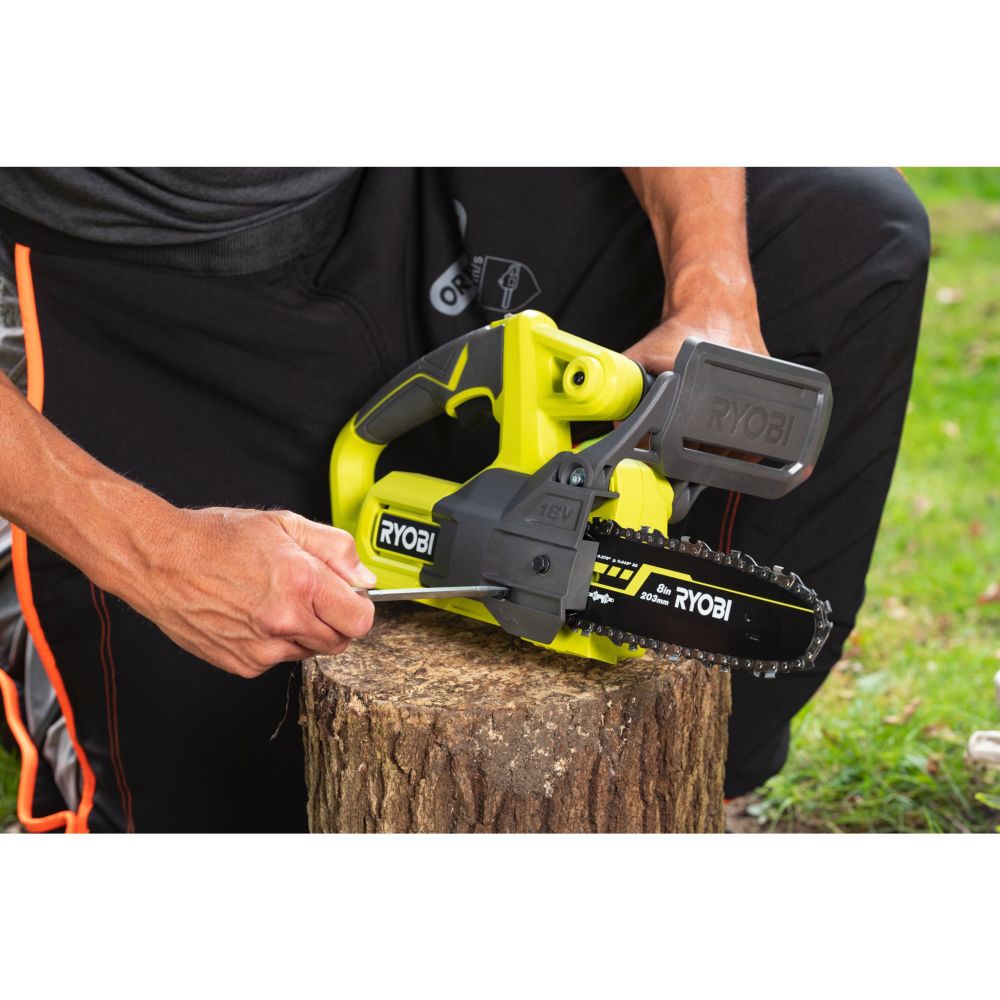 RYOBI 18V ONE+ CORDLESS COMPACT CHAINSAW, 20 CM [RY18CS20A-0]