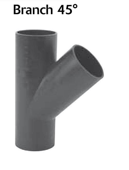 HDPE BRANCH 45DEG 110X75MM