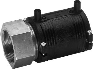 PE100 E/F TRANS.COUPLER PE/STEEL KIT FEMALE 20X1/2''