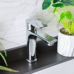MILANO LEMO SINGLE LEVER BASIN MIXER | CHROME