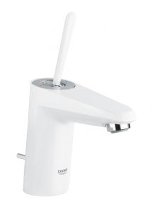GROHE EURODISC JOY SINGLE-LEVER BASIN MIXER | MOON WHITE/CHROME