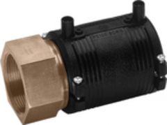 PE100 E/F TRANS.COUPLER PE/BRASS KIT FEMALE