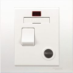 SCHNEIDER VIVACE WHITE SWITCHED FUSED CONNECTION UNIT WITH NEON | 13A, 250V