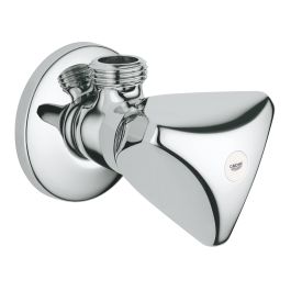 GROHE ANGLE VALVE, CONNECTION THREAD | CHROME 1/2 IN